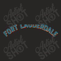 Trending Fort Lauderdale Florida Vintage Arch Letters Ladies Fitted T-shirt | Artistshot