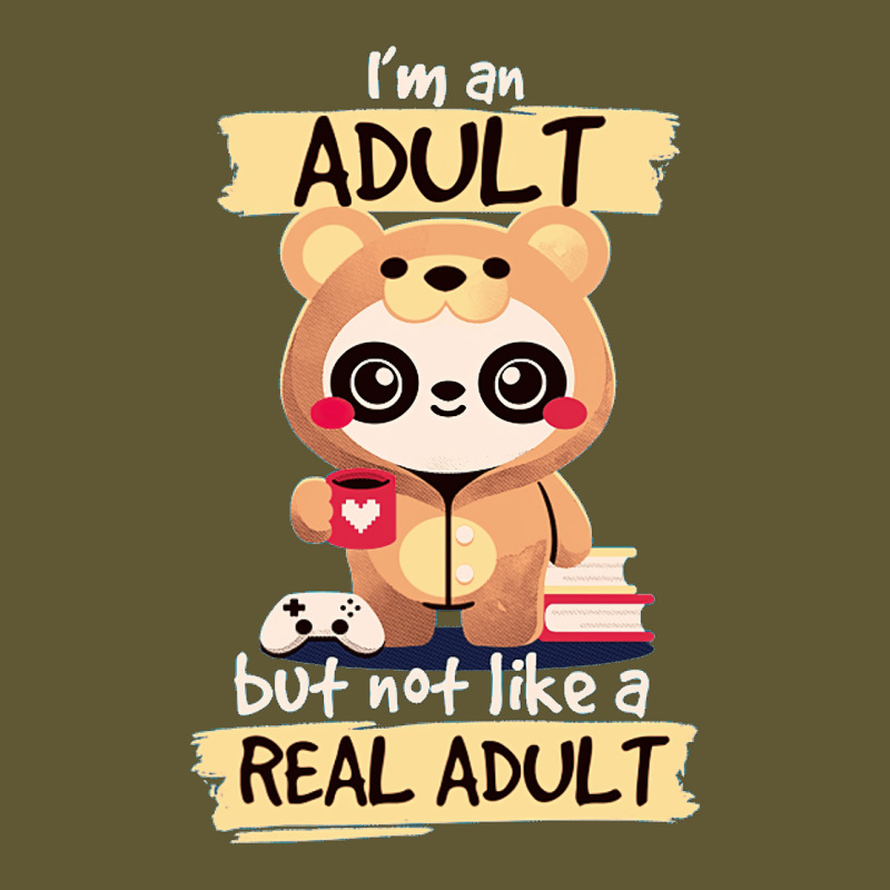 Adult Panda Bear Im An Adult But Not Like A Real Adult Classic Vintage Short by embarigosineg | Artistshot