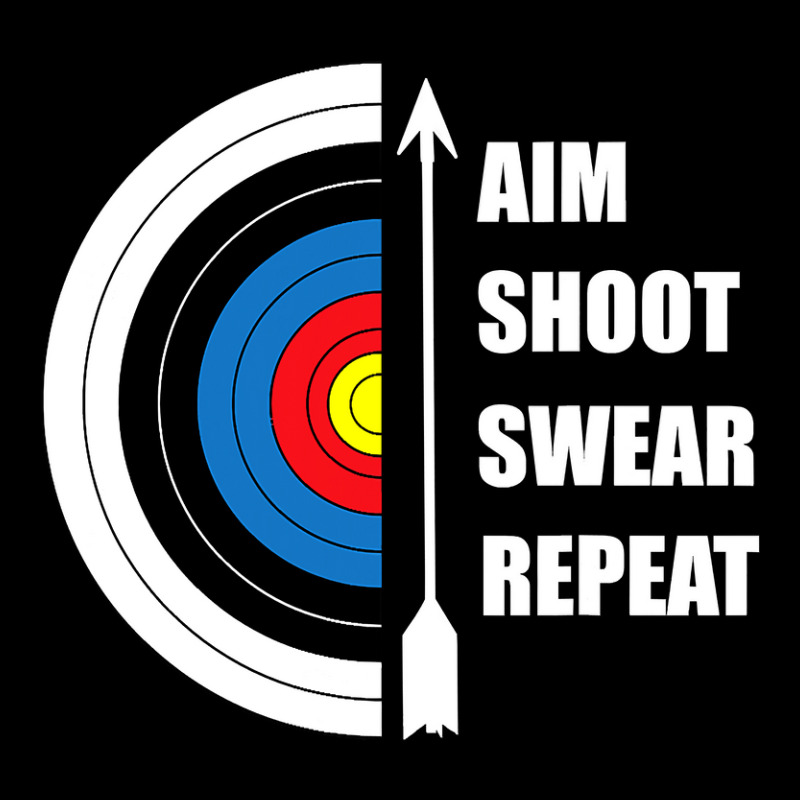 Archery Aim Shoot Swear Repeat Target Arrow Funny Fleece Short | Artistshot