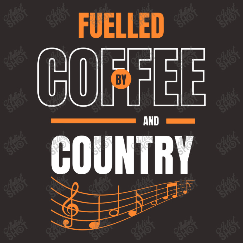 Fuelled By Coffee And Country Music Racerback Tank by Mantulgais | Artistshot