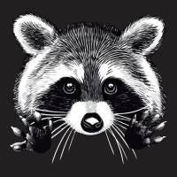 Digital Illustration Of A Little Raccoon Buddy. T-shirt | Artistshot