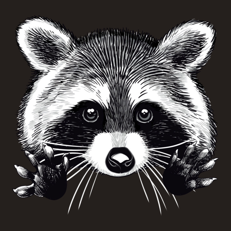 Digital Illustration Of A Little Raccoon Buddy. Tank Top | Artistshot