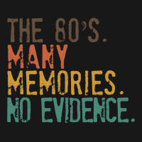 Funny 80s Nostalgia, The 80s Many Memories No Evidence, Retro Vintage Flannel Shirt | Artistshot