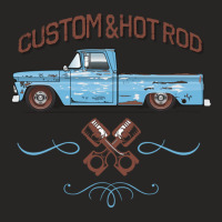 Hot Rod Patina Brigade Blue Ladies Fitted T-shirt | Artistshot