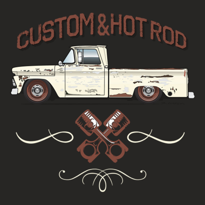 Hot Rod Patina Cameo White Ladies Fitted T-Shirt by MernaPutney | Artistshot