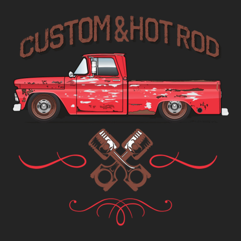 Hot Rod Patina Cardinal Red 3/4 Sleeve Shirt by MernaPutney | Artistshot