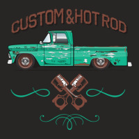 Hot Rod Patina Neptune Green Ladies Fitted T-shirt | Artistshot