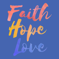 Faith Hope Nostalgia Blue Zipper Hoodie | Artistshot