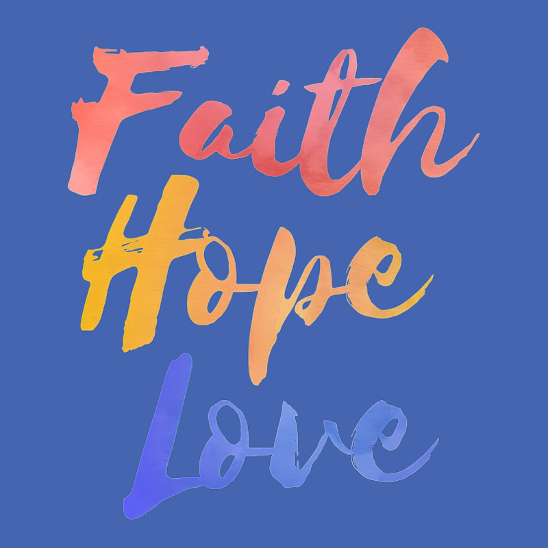 Faith Hope Nostalgia Blue Zipper Hoodie | Artistshot