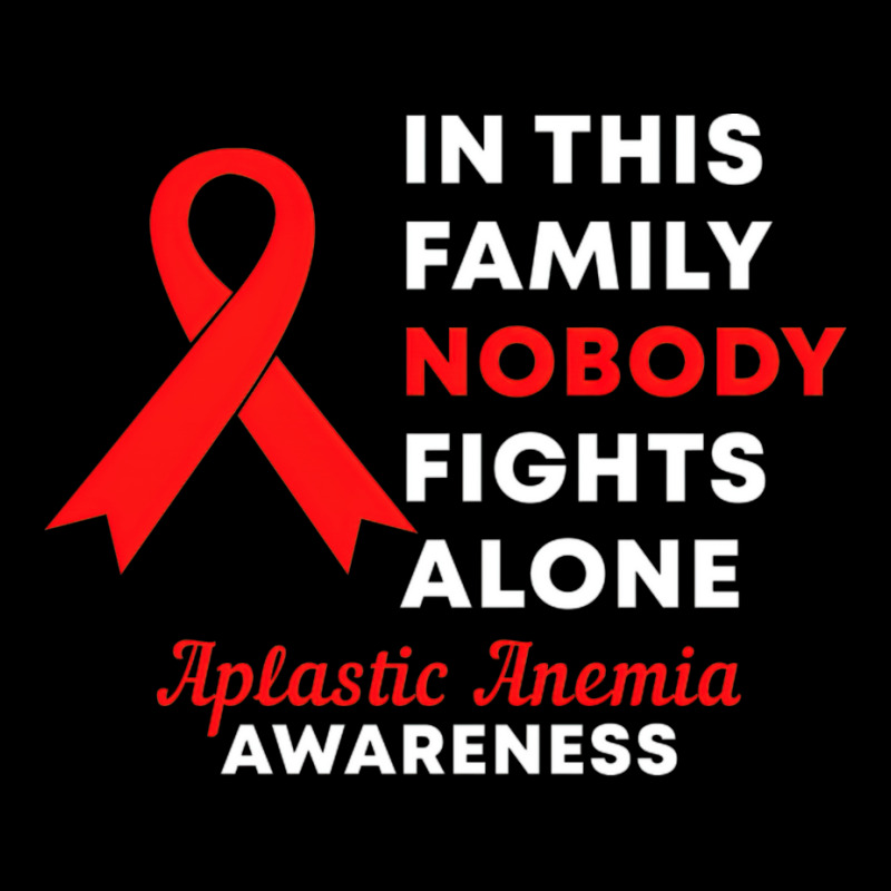 In This Family Nobody Fights Alone Aplastic Anemia Awareness Adjustable Cap by omodunudanue | Artistshot