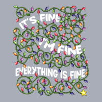 Limited Edition It's Fine I'm Fine Everything Is Fine Christmas Lights Tank Dress | Artistshot