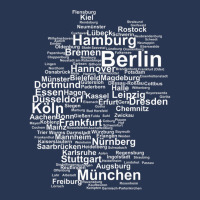 Germany Map Silhouette Towns Cities Berlin Hamburg Travel Premium T Sh Men Denim Jacket | Artistshot