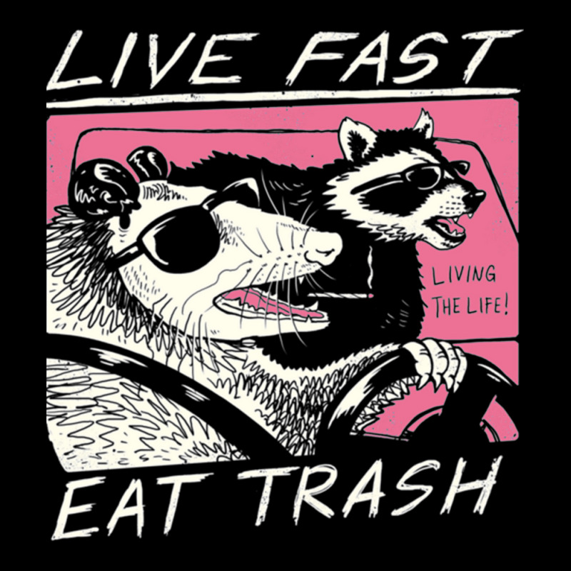 Live Fast Eat Trash V-neck Tee | Artistshot