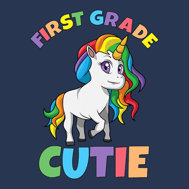 First Day Of School 1st First Grade Cutie Girls Unicorn Men Denim Jacket | Artistshot