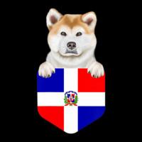 Limited Edition Dominican Republic Flag Akita Dog In Pocket Adjustable Cap | Artistshot