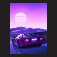 F40 Synthwave T-shirt | Artistshot