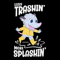 Trending Rainy Day - Less Trashin More Splashin Possum V-neck Tee | Artistshot