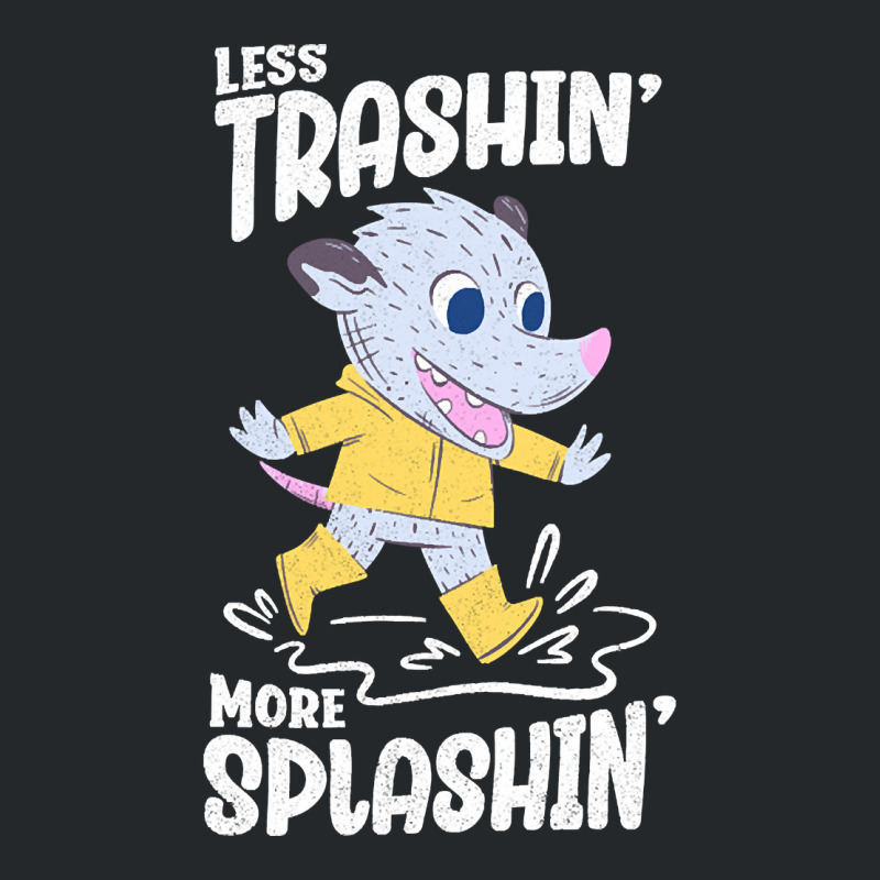 Trending Rainy Day - Less Trashin More Splashin Possum Crewneck Sweatshirt | Artistshot