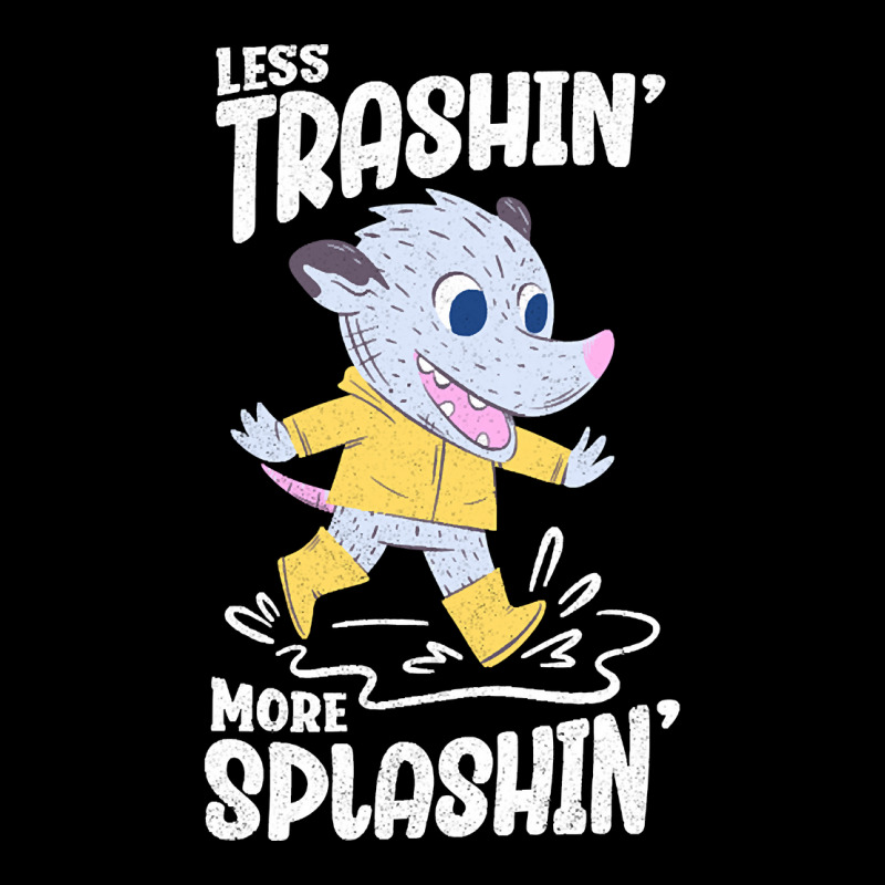 Trending Rainy Day - Less Trashin More Splashin Possum Long Sleeve Shirts | Artistshot