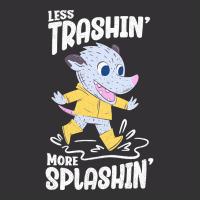 Trending Rainy Day - Less Trashin More Splashin Possum Vintage Short | Artistshot