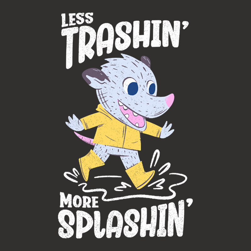 Trending Rainy Day - Less Trashin More Splashin Possum Champion Hoodie | Artistshot