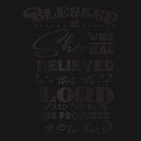 Blessed Is She Who Has Believed Cool Novelty Christian Item Raglan Bas Flannel Shirt | Artistshot