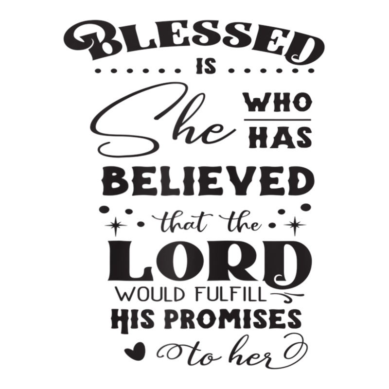 Blessed Is She Who Has Believed Cool Novelty Christian Item Raglan Bas Men's T-shirt Pajama Set by tarnilot | Artistshot