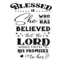 Blessed Is She Who Has Believed Cool Novelty Christian Item Raglan Bas Men's 3/4 Sleeve Pajama Set | Artistshot