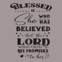 Blessed Is She Who Has Believed Cool Novelty Christian Item Raglan Bas Vintage Hoodie | Artistshot