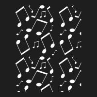 White Music Notes 1 Classic T-shirt | Artistshot