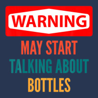 Warning May Start Talking About Bottles Men Denim Jacket | Artistshot