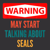 Warning May Start Talking About Seals Vintage Hoodie | Artistshot