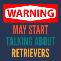 Warning May Start Talking About Retrievers Men Denim Jacket | Artistshot