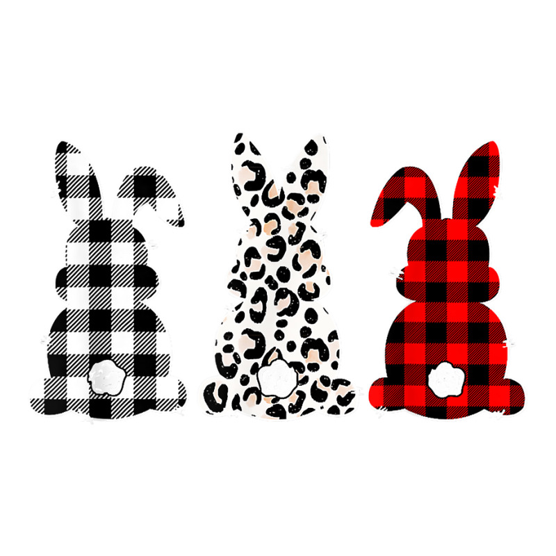 Bunny Buffalo Red Plaid Leopard Print Happy Easter Day T Shirt Sticker | Artistshot