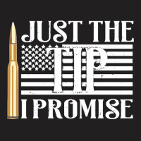 Printed Kicks Just The Tip I Promise Usa Flag 5 56 Bullet Sweatshirt T-shirt | Artistshot