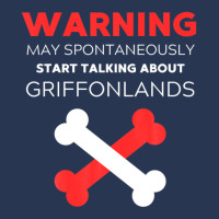 Warning May Spontaneously Start Talking About Griffonlands Men Denim Jacket | Artistshot