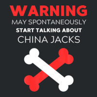 Warning May Spontaneously Start Talking About China Jacks Crewneck Sweatshirt | Artistshot