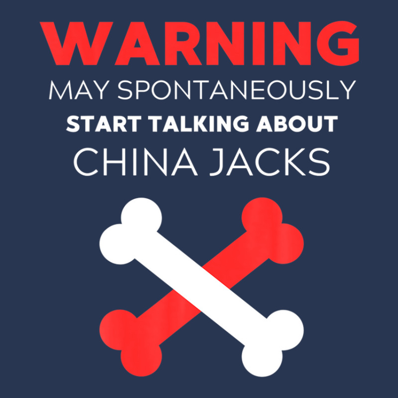 Warning May Spontaneously Start Talking About China Jacks Men Denim Jacket | Artistshot