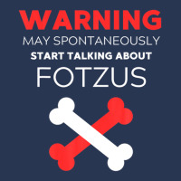 Warning May Spontaneously Start Talking About Fotzus Men Denim Jacket | Artistshot