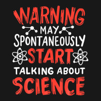 Warning May Spontaneously Start Talking About Science Flannel Shirt | Artistshot