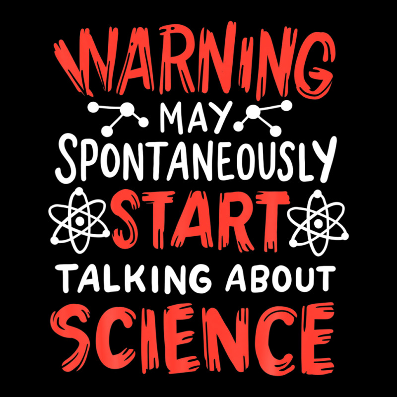 Warning May Spontaneously Start Talking About Science V-neck Tee | Artistshot