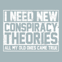 I Need New Conspiracy Theories Because My Old Ones Came True Unisex Sherpa-lined Denim Jacket | Artistshot