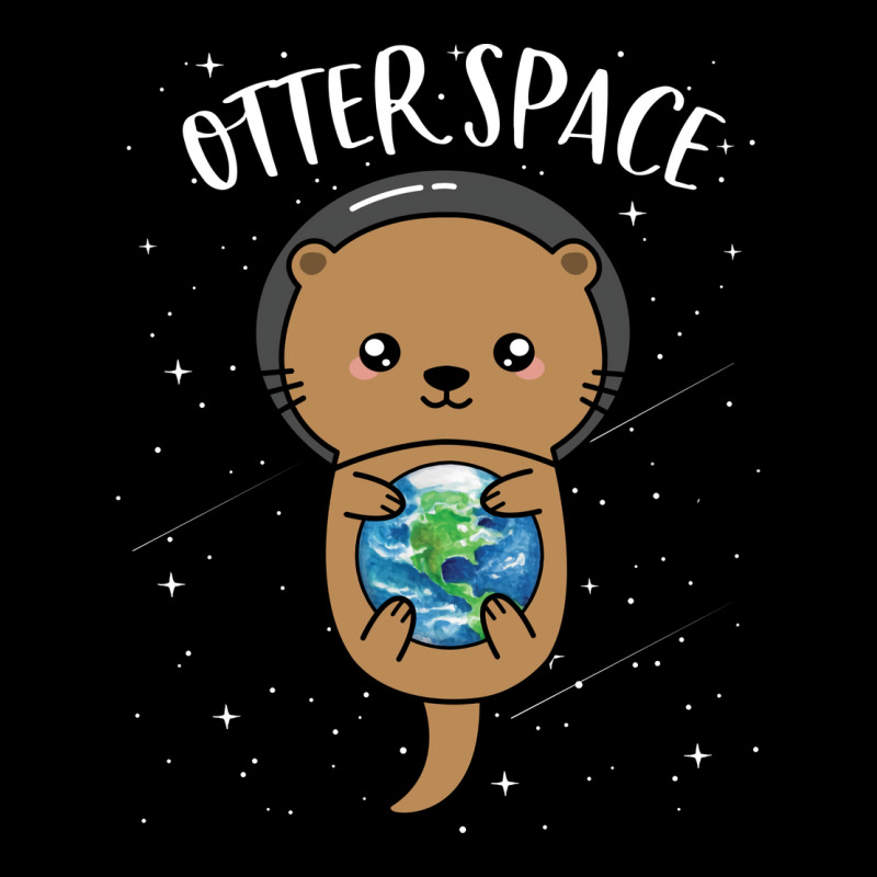 Otter Space Cute Funny Sea Otter Astronaut Milky Way Funny Hipster Zipper Hoodie by ardylanda | Artistshot