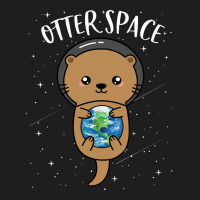 Otter Space Cute Funny Sea Otter Astronaut Milky Way Funny Hipster Classic T-shirt | Artistshot