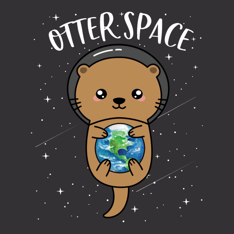 Otter Space Cute Funny Sea Otter Astronaut Milky Way Funny Hipster Vintage Hoodie by ardylanda | Artistshot