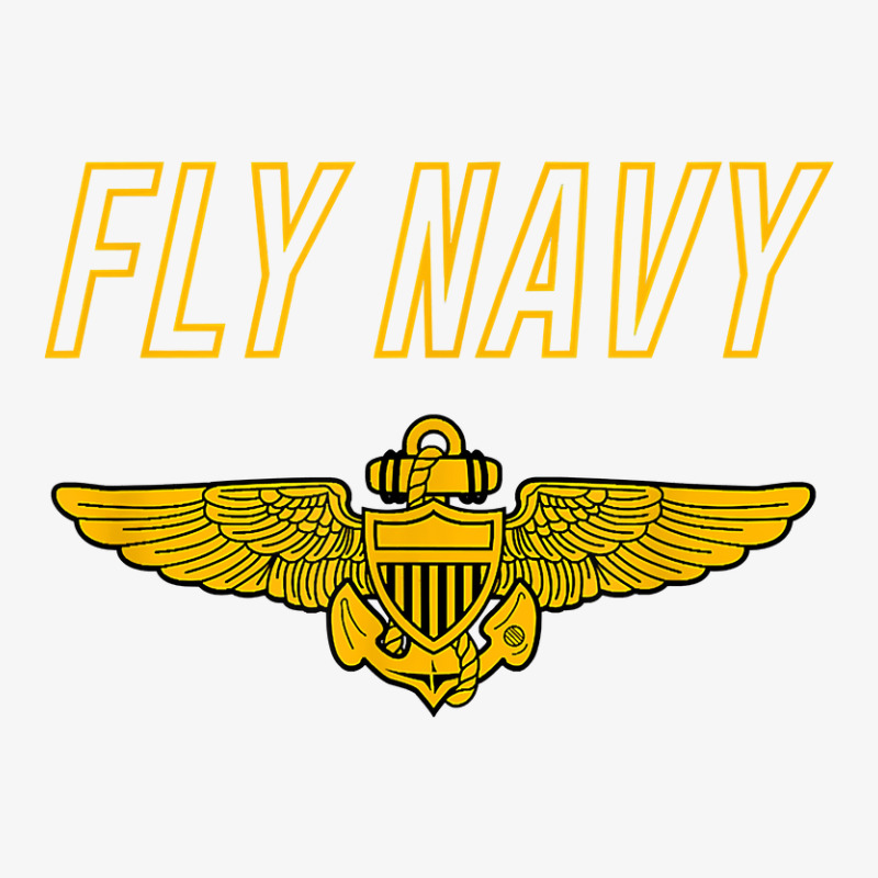 Fly Navy  Classic Naval Officer Pilot Wings Tee Ladies Fitted T-Shirt by HayleyArtist | Artistshot