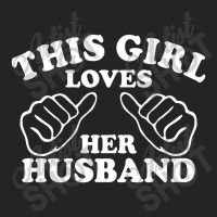 This Girl Loves Her Husband 3/4 Sleeve Shirt | Artistshot