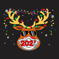 Reindeer In Mask Vaccination Merry 1 T-shirt | Artistshot