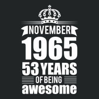 November 1965 53 Years Of Being Awesome Duffel Bag | Artistshot