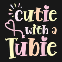 Cutie With A Tubie Feeding Tube Awareness G Button G Tube T Shirt Flannel Shirt | Artistshot